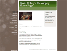 Tablet Screenshot of davidkelseyphilosophy.com